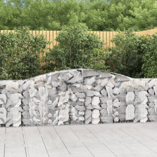 Obokane gabion košare 25kosa 400x30x100/120 cm pocinkano železo