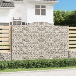 Obokane gabion košare 3 kosa 300x50x200/220 cm pocinkano železo