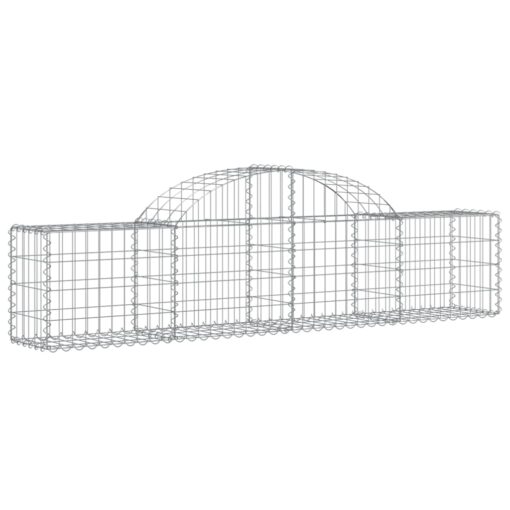 Obokane gabion košare 3 kosi 200x30x40/60 cm pocinkano železo - Image 3