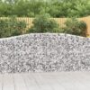 Obokane gabion košare 3 kosi 400x50x100/120cm pocinkano železo