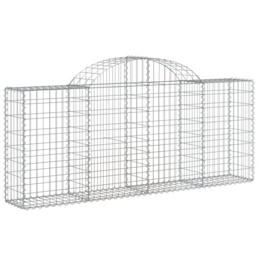 Obokane gabion košare 30 kosov 200x30x80/100 cm cinkano železo - Image 3