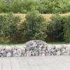 Obokane gabion košare 30 kosov 200x50x40/60 cm pocinkano železo