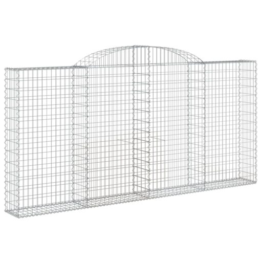 Obokane gabion košare 5 kosi 300x30x140/160 cm pocinkano železo - Image 3