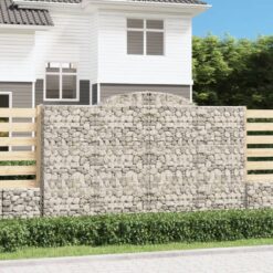 Obokane gabion košare 5 kosov 300x50x180/200cm pocinkano železo