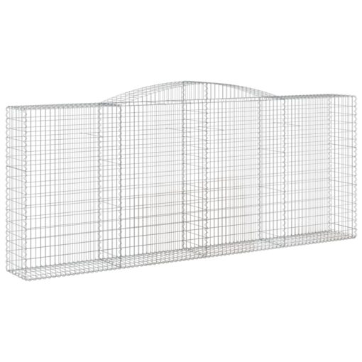 Obokane gabion košare 5 kosov 400x50x160/180cm pocinkano železo - Image 3