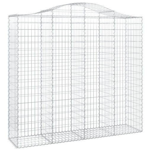 Obokane gabion košare 7 kosov 200x50x180/200cm pocinkano železo - Image 3