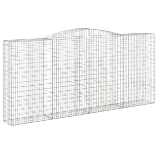 Obokane gabion košare 7 kosov 400x50x180/200cm pocinkano železo - Image 3