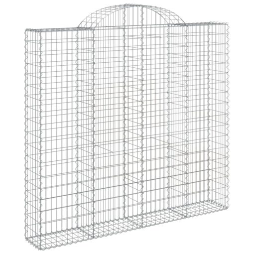 Obokane gabion košare 8 kosi 200x50x180/200 cm pocinkano železo - Image 3