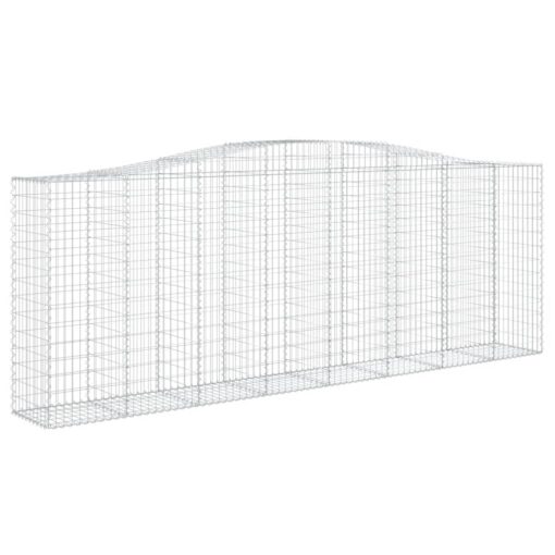 Obokane gabion košare 8 kosov 400x50x140/160cm pocinkano železo - Image 3