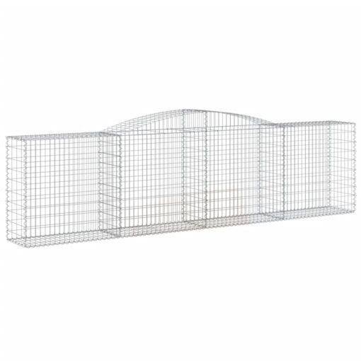 Obokane gabion košare 9 kosi 400x50x100/120cm pocinkano železo - Image 3