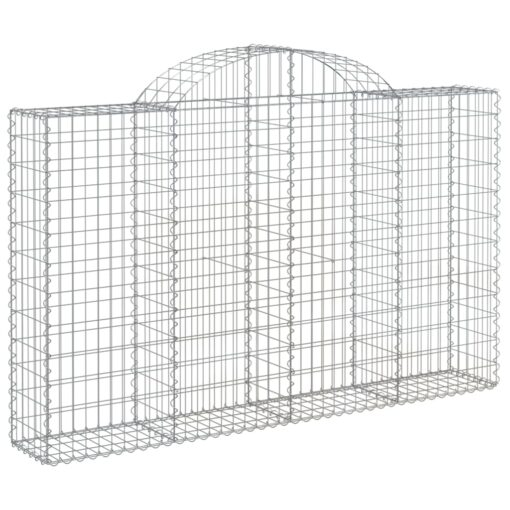 Obokane gabion košare 9 kosov 200x30x120/140cm pocinkano železo - Image 3