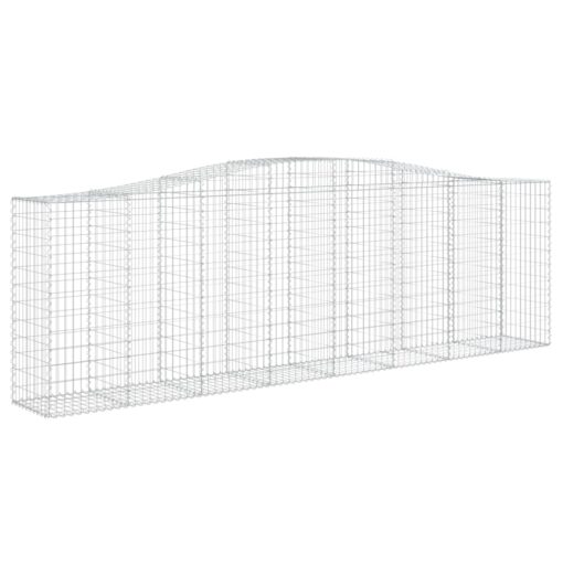 Obokane gabion košare 9 kosov 400x50x120/140cm pocinkano železo - Image 3