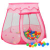 Otroški šotor za igranje roza 102x102x82 cm