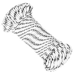 Pletena vrv za čoln bela 3 mm x 100 m poliester