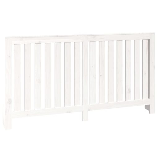 Pokrov za radiator bela 153x19x84 cm trdna borovina - Image 2