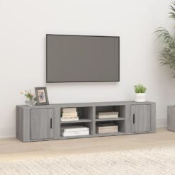 TV omarica 2 kosa siva sonoma 80x31