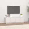 TV omarica bela 140x40x40 cm trdna borovina