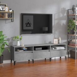 TV omarica betonsko siva 150x30x44