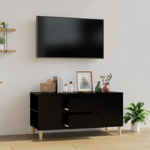 TV omarica črna 102x44