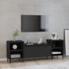 TV omarica črna 160x35x55 cm inženirski les