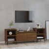 TV omarica rjav hrast 160x35x55 cm inženirski les