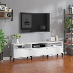 TV omarica visok sijaj bela 150x30x44