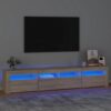 TV omarica z LED lučkami sonoma hrast 210x35x40 cm