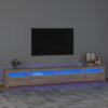TV omarica z LED lučkami sonoma hrast 270x35x40 cm