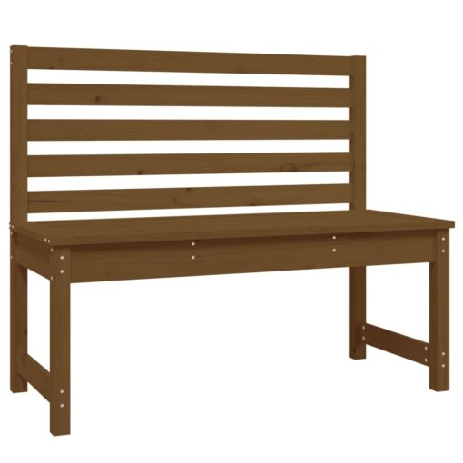 Vrtna klop medeno rjava 109 cm trdna borovina - Image 2