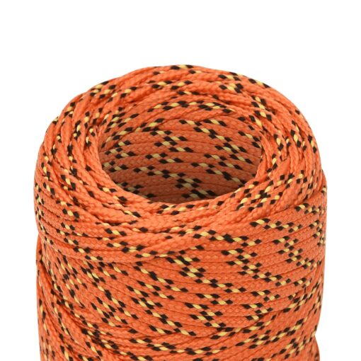 Vrv za čoln oranžna 2 mm 50 m polipropilen - Image 4