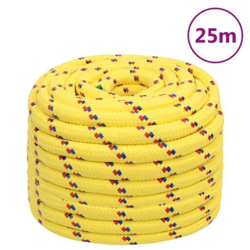 Vrv za čoln rumena 20 mm 25 m polipropilen