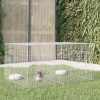 2-delna ograda za zajce 110x79x54 cm pocinkano železo