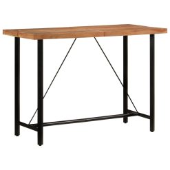 Barska miza 150x70x107 cm trden akacijev les in železo