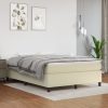Box spring postelja z vzmetnico krem 140x200 cm umetno usnje