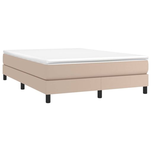 Box spring posteljni okvir Kapučino 140x190 cm umetno usnje - Image 3