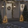 Božična svetlobna dekoracija s konicami drevo 80 LED 60 cm