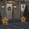Božična svetlobna dekoracija s konicami zvezda 80 LED 60 cm