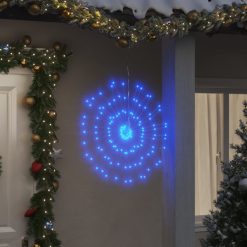 Božične zvezdne lučke 140 LED 4 kosi modre 17 cm