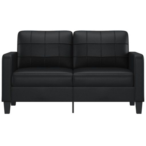 Dvosed črna 140 cm umetno usnje - Image 3