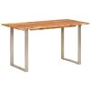 Jedilna miza 140x70x76 cm trdna akacija