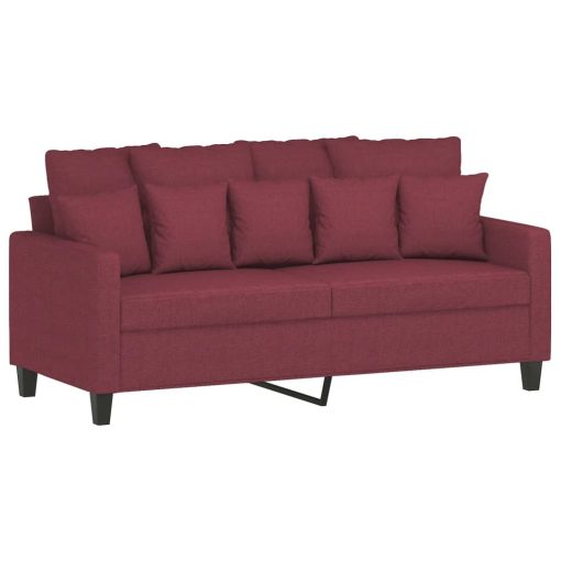 Kavč dvosed vinsko rdeč 140 cm blago - Image 2