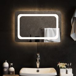 LED kopalniško ogledalo 60x40 cm