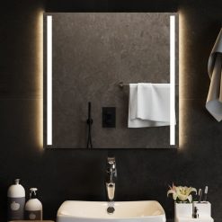 LED kopalniško ogledalo 60x60 cm