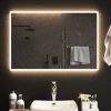 LED kopalniško ogledalo 90x60 cm