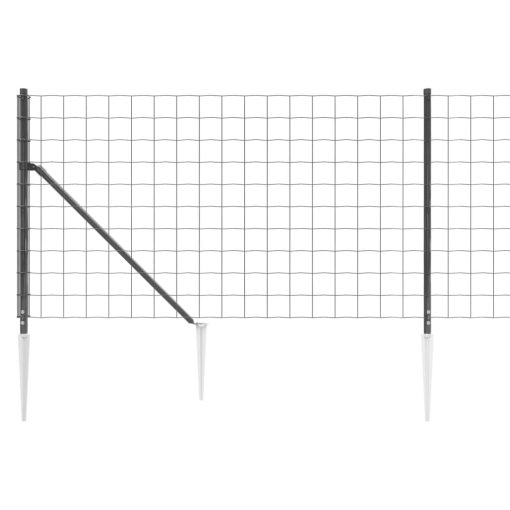 Mrežna ograja s konicami za postavitev antracit 0,8x25 m - Image 4