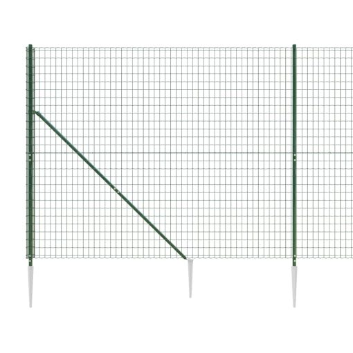 Mrežna ograja s konicami za postavitev zelena 1,8x10 m - Image 4