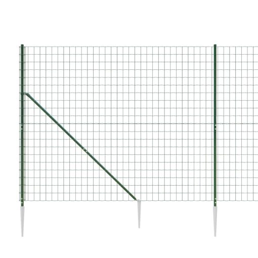 Mrežna ograja s konicami za postavitev zelena 2x10 m - Image 4