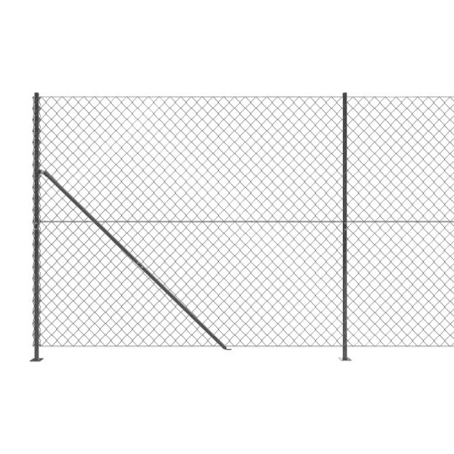 Mrežna ograja s prirobnico antracit 1,4x25 m - Image 4