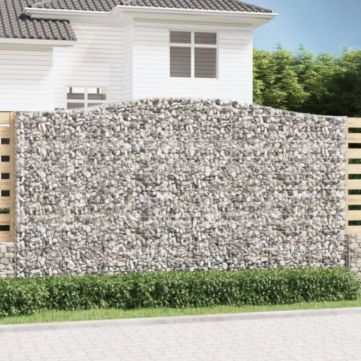 Obokane gabion košare 10 kosa 400x50x220/240cm pocinkano železo