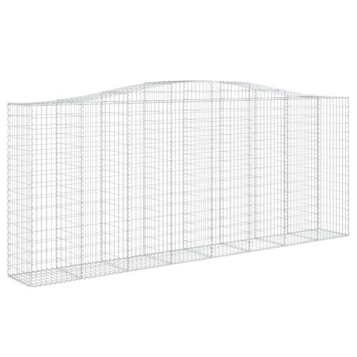 Obokane gabion košare 15 kos 400x50x160/180 cm pocinkano železo - Image 3